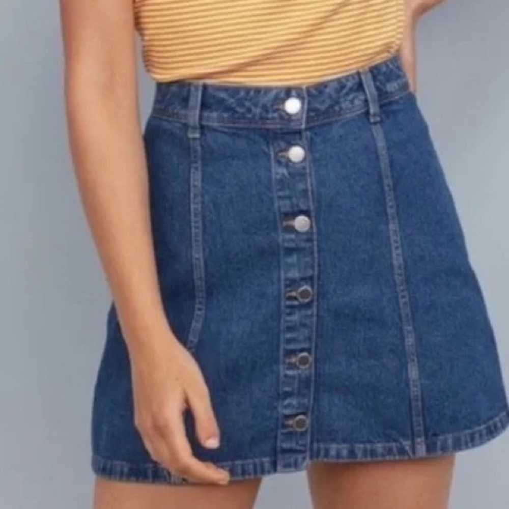 Blue jean skirt, brand divided, size 0